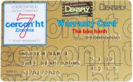 Kiểm tra thẻ bảo hành Cercon®ht Zirconia